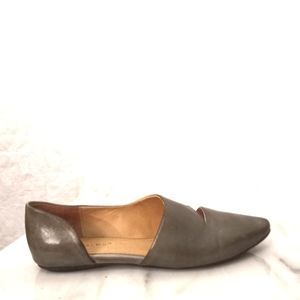 CHOCOLAT BLUE Gillian Graphite Cutout D'Orsay Flats